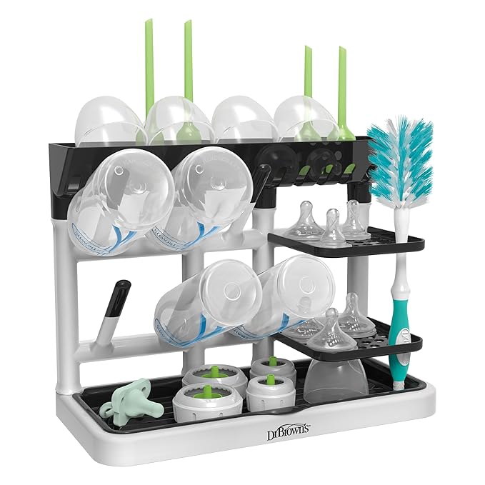 Dr. Brown's Drying Tower, Stand-Up Drying Rack, Countertop Baby Bottle Drying - Image 9