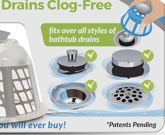 Tubbrella The Most Innovative Bathtub Drain Strainer/Hair Catcher - Image 6