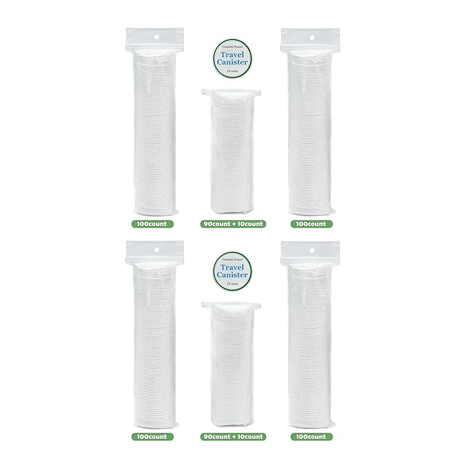 TL Care Cotton Rounds with Travel Canister - Image 3