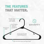 Sharpty Plastic Hangers Clothes Hangers - Image 2