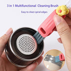 3 in 1 Cup Lid Cleaning Brush, Portable Cup Lid Cleaner - Image 5