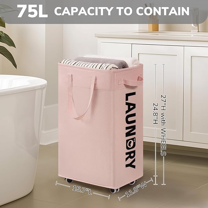 Goodpick Pink Laundry Baskets - Image 3