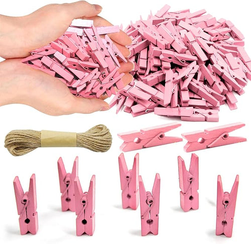 1.35 Inch Mini Clothes Pins for Photo100 Pcs by SETNDTS