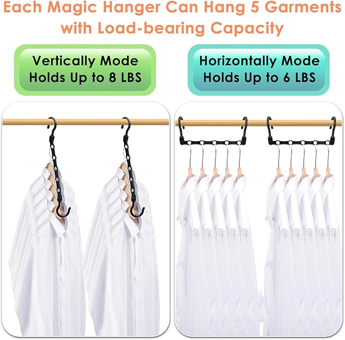 Closet Organizers and Storage, Magic Space Saving Hangers - Image 5