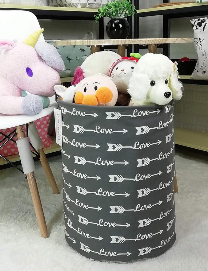 QUEENLALA Large Storage Basket, Laundry Hamper/Bathroom/Home Decor/Collapsible - Image 3
