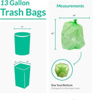 Reli. Biodegradable 13 Gallon Trash Bags | 100 Count | ASTM D6954 | Green | - Image 3