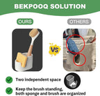 2-in-1 Ceramic Sponge Holder, Dish Sponge and Brush Holder - Image 6