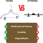 Quality Clear Plastic Skirt Hangers - Image 6