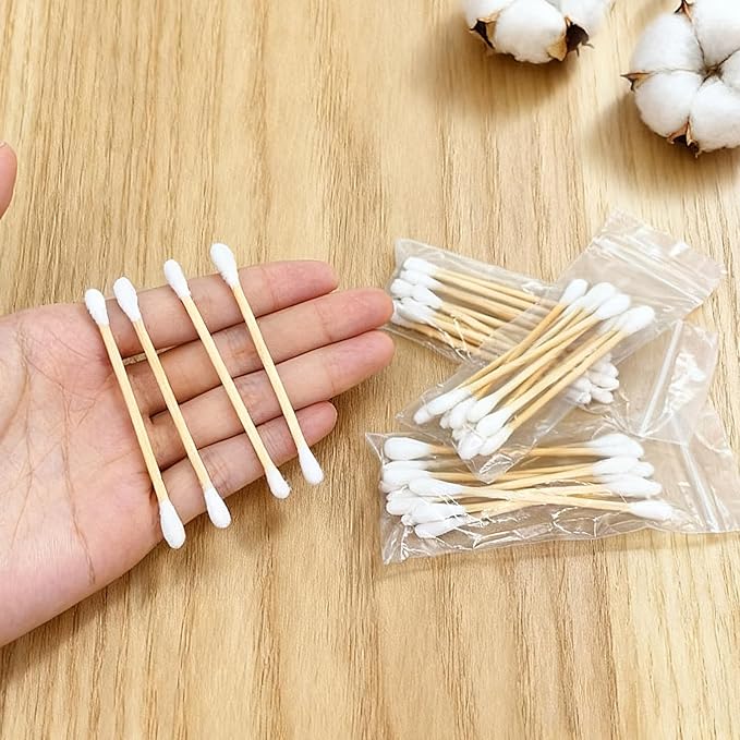 100 PCS Travel Size Cotton Swabs - Image 7