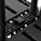 Gracious Living Light Duty Storage Shelves, Knect-A-Shelf 4-Shelf Ventilated Shelving Rack Organizer for Home, Garage, Basement & Laundry, Black - Image 7