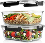 Razab 4 Pcs 1860ml / 63 Oz Large Glass Food Storage Containers - Image 9