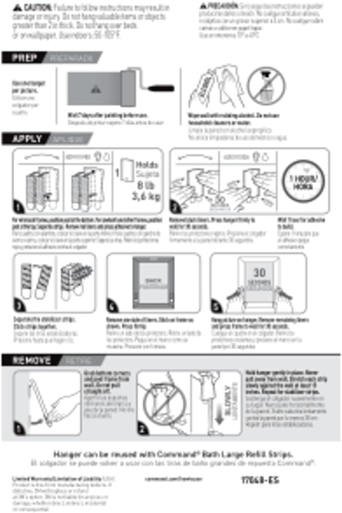 Command 8 lb Jumbo Universal Picture Hanger, 3 Frame Hangers and 8 Command - Image 10