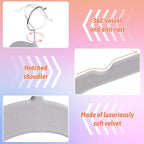 30 Pack Multicolor Velvet Shirt Hangers – Non-Slip Slim Flocked Hangers - Image 3
