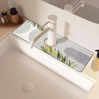 Sink Faucet Absorbing Mat, 2 Pack Drying Mat Around Faucet Sink Splash Guard - Image 7