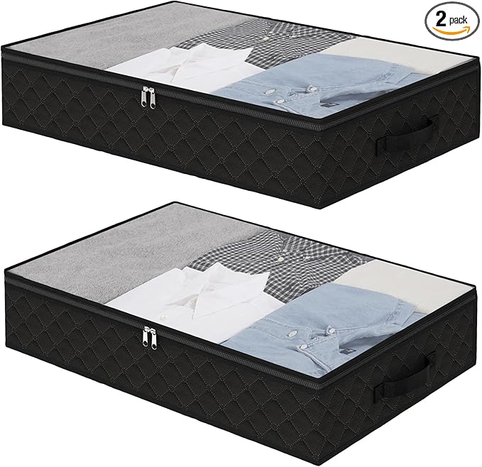 Fixwal Black Underbed Storage Bags by Fixwal