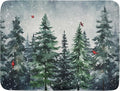 Winter Pine Tree Dish Drying Mat by Kawani