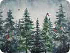 Winter Pine Tree Dish Drying Mat by Kawani