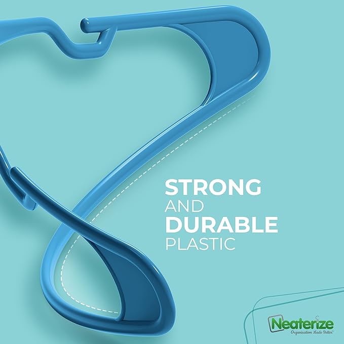 NEATERIZE Clothes Hangers Plastic 20 Pack - Image 6