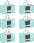 VENO 6 Pack Moving Bags, Storage Bins by Veno