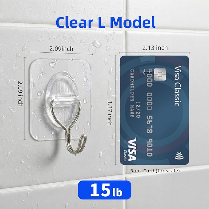 Adhesive Wall Hooks No Damage, Stick On Hooks - Image 2