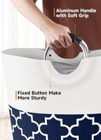 Large Laundry Basket Laundry Hamper Bag Washing Bin Clothes Bag Collapsible Tall - Image 4