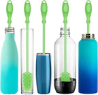 12.5" Silicone Bottle Brush & Straw Cleaner Brush Set | Water Bottle Cleaner - Image 3