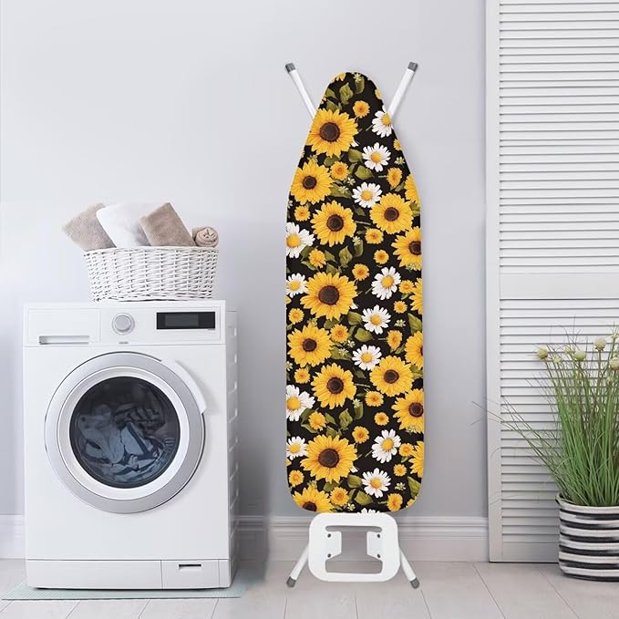 Sunflower Ironing Board Cover Iron Pad Covers Resist Scorching and Staining - Image 3