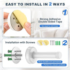 1 Pack Door Stops, Stainless Steel Door Stoppers, No Drilling Door Stops - Image 3