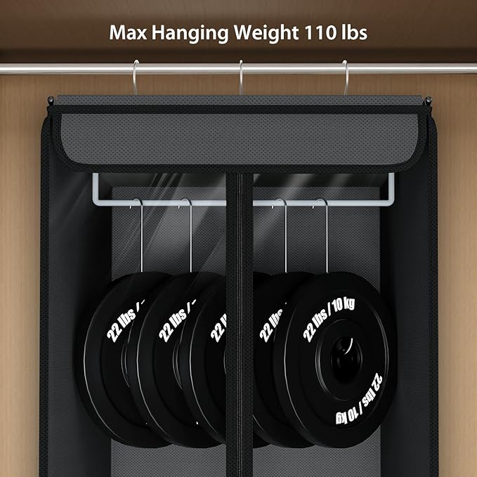 Univivi Garment Bags for Hanging Clothes, Large Clothes Storage Bags Closet - Image 4