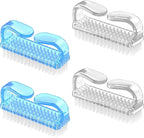 Handle Grip Nail Brush, Hand Fingernail Brush Cleaner Scrubbing Kit Pedicure by Larbois