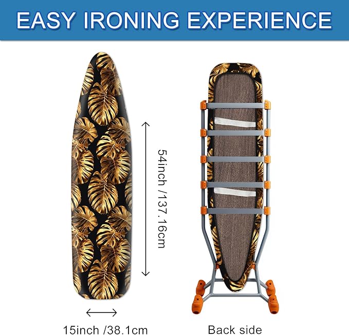 Golden Leaf Ironing Board Cover Stretch Fabric - Image 4