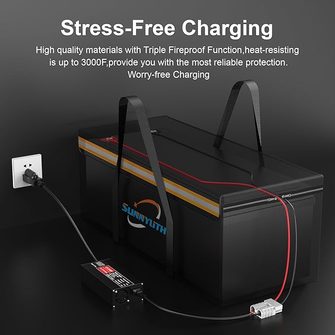 12V 200Ah LiFePO4 Lithium Battery Fireproof Safe Bag, Large Capacity - Image 6