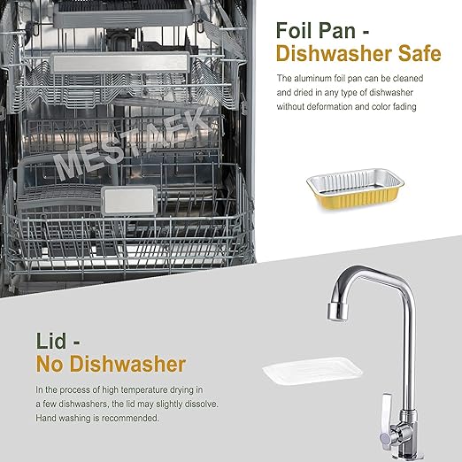 6" x 4" Shallow Heavy-Duty Aluminum Foil Pans - Image 6