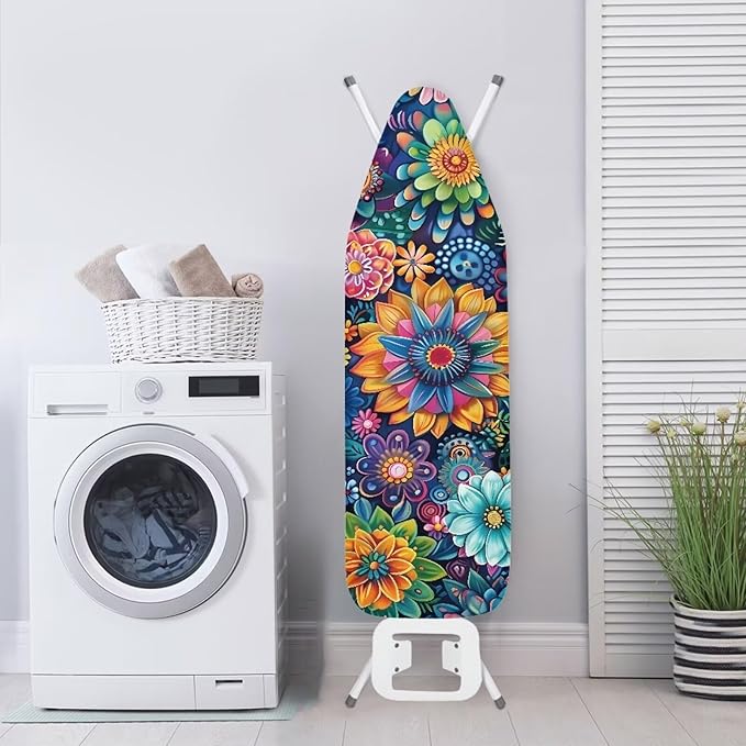 Boho Mandala Flower Printed Ironing Board Cover, 15x54 Inch Ironing Board Cover - Image 3
