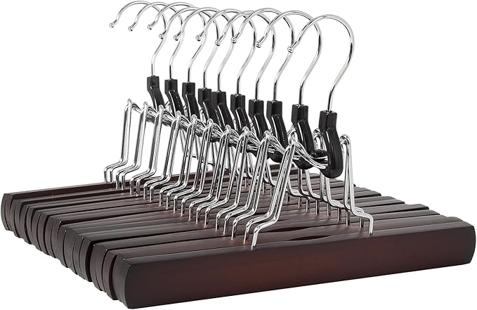 Amazon Basics Wooden Pants Hangers by AmazonBasics