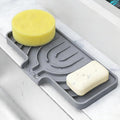Sponge Holder for Kitchen Sink, Dish Sponge Holder & Soap Tray by JIUBAR