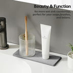 2PCS Bathroom Counter Vanity Trays, Water Absorbing Diatomite Stone Quick - Image 2