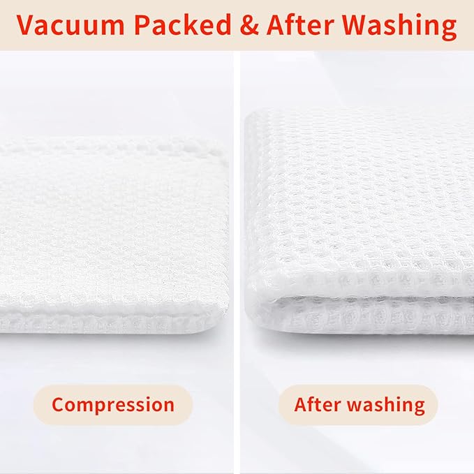 Homaxy 100% Cotton Oversized Waffle Weave Kitchen Dish Towels, Ultra Soft - Image 8