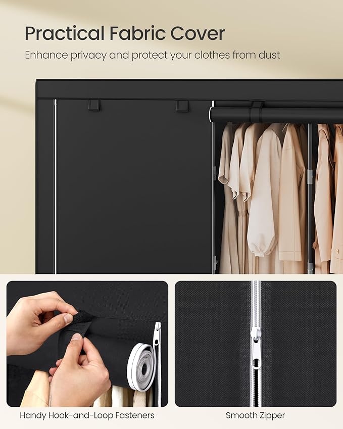SONGMICS Portable Closet, Wardrobe Closet Organizer - Image 5