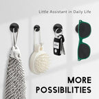 Black Cable Clips 9 PCS, Adhesive Cable Organizer Phone Charging Cord Holder - Image 8