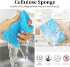 6 Pcs Kitchen Sponges for Dishes Cleaning, Non Scratch for Non Stick Cookware - Image 3