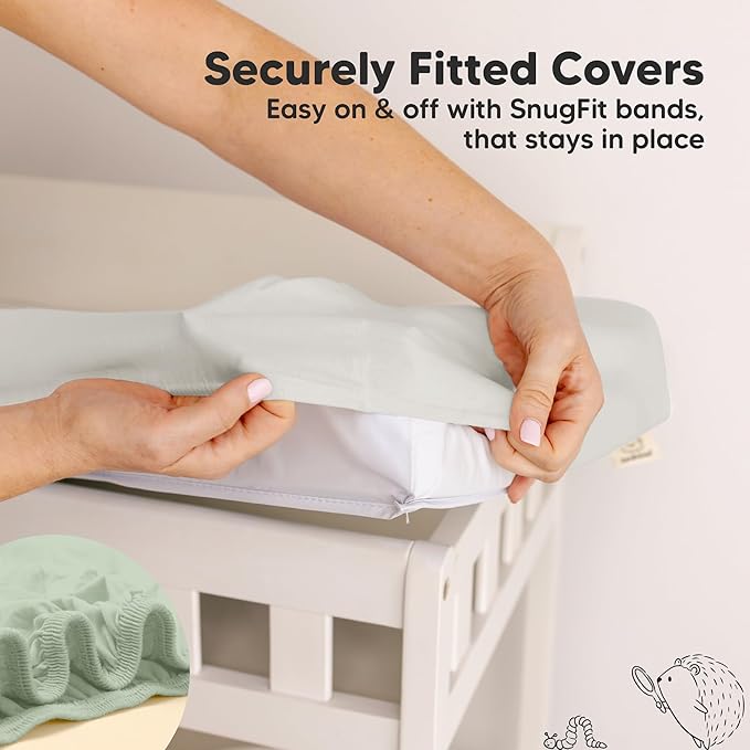 2-Pack Baby Changing Pad Cover for Girl, Boy - Image 5