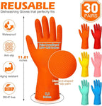 Sawysine 30 Pairs Rubber Gloves - Image 2