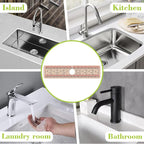 Sink Splash Guard Faucet Mat Retro Boho Flowers Absorbent Fast Drying Mat Sink - Image 7