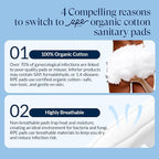 100% Organic Long Panty Liners for Women - Image 4