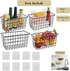 4 Pack Hanging Sorage Basket, Bathroom Basket, Household Goods, - Image 3