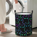 Funny Black Cats Laundry Hamper Bag - Image 6