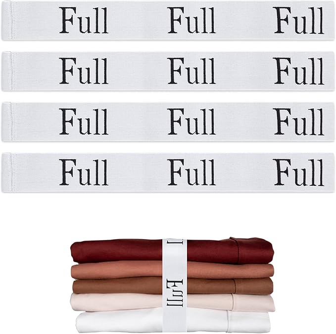 4PCS Bed Sheet Organizer Bands, Storage Labels and Sheet Keepers by QoeCycth