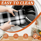 White and Black Dish Drying Mat - Image 4
