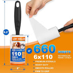 Lint Roller, 660 Sheets with 3 Handles, Pet Hair Remover - Image 2